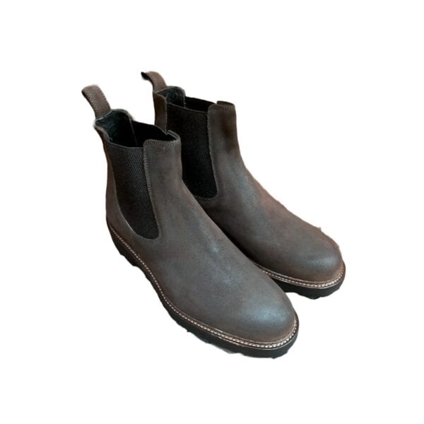 men's boot in Velour vax