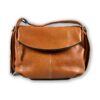 Borsa a spalla in pelle tamponata Bruno Rossi