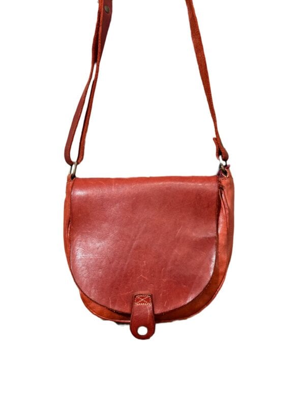 Leather shoulder bag