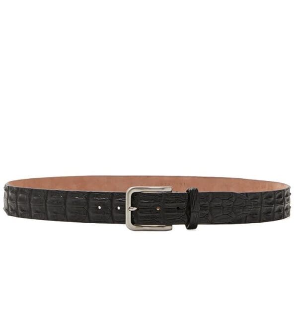 Real crocodile men's belt