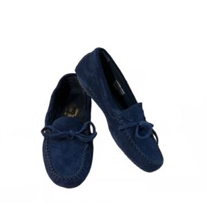 Mocassino camoscio da donna in pelle