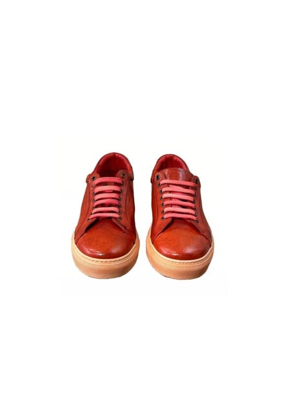 Men's low leather sneakers - Image 4
