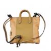 Borsa pelle/tessuto G3 mini Gabs - Miele