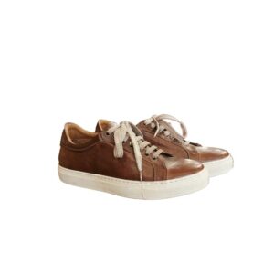 Sneakers bassa da donna in pelle