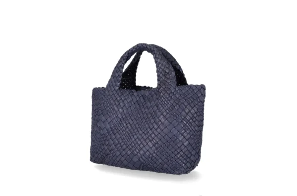 Borsa grande in pelle intrecciata Visonà - immagine 4