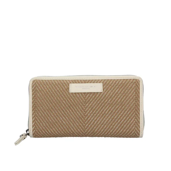 Gianni Chiarini leather/rafia wallet