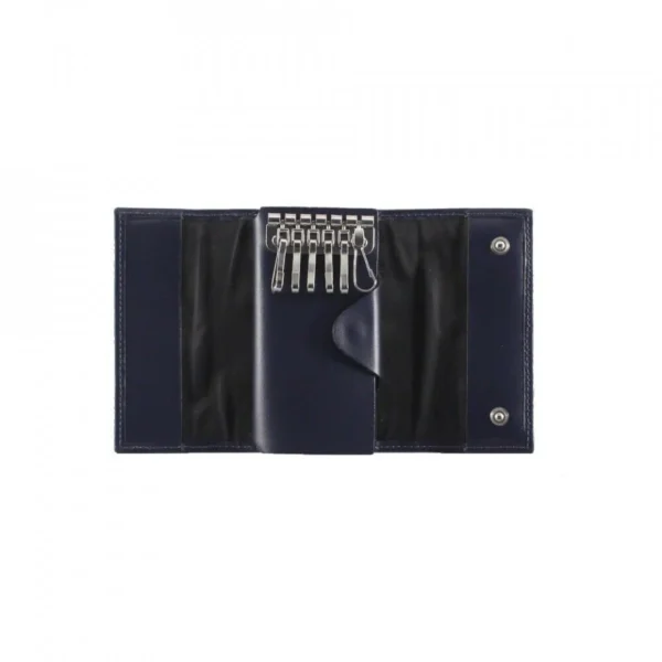 Leather key ring with 12 short hooks - Image 2