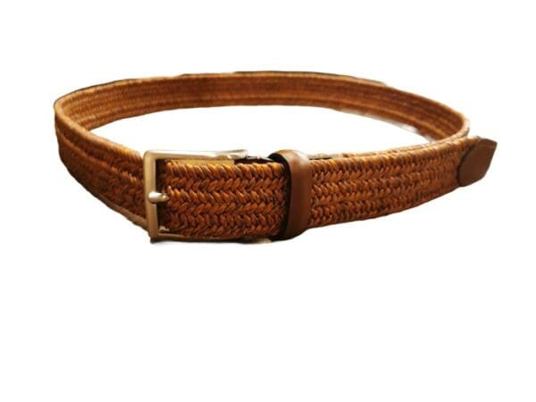 Leather elasticated belt - Image 2