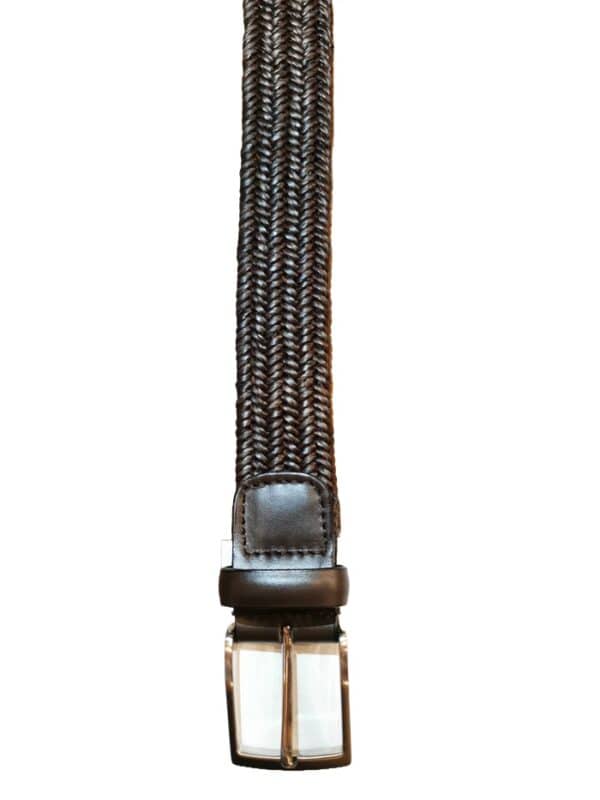 Leather elasticated belt - Image 4