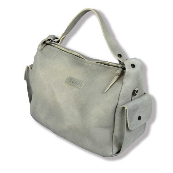 Bruno Rossi buffered leather shoulder bag - Image 2