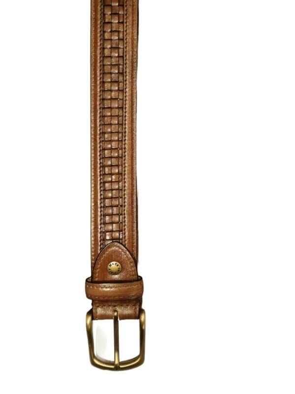 Men's belt with braiding - Image 5