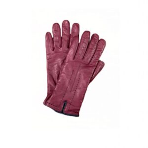 Women's leather glove with stitching detail