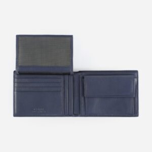 Men's leather wallet with flap Corti