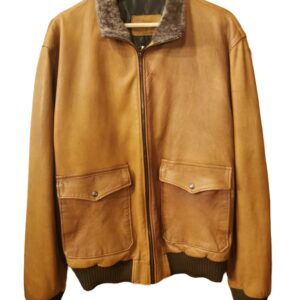 Bentivoglio giacca in pelle con collo in pelo