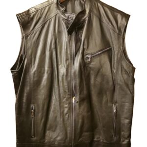 Gilet in pelle