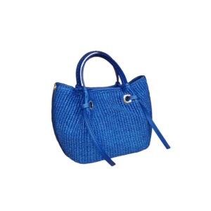 Leather and straw bag VISONA'