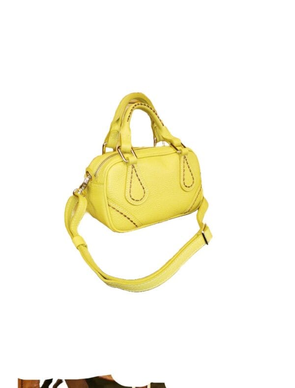 Borsa a mano in pelle VISONA' - immagine 2