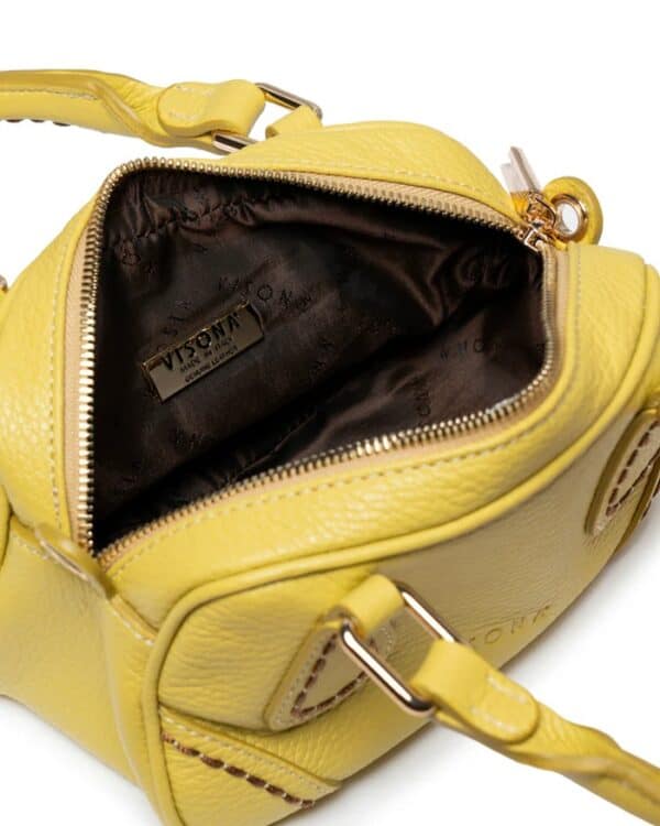 Borsa a mano in pelle VISONA' - immagine 3