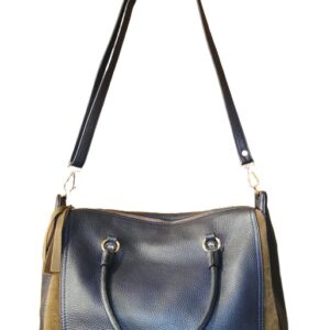 Hammered leather and suede top case