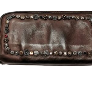Campomaggi studded leather wallet