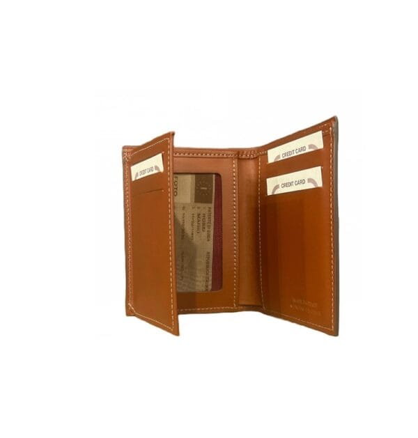 Small Leather Book Wallet Selleria Boldrini - Image 2
