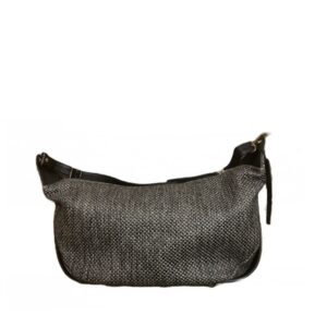 Borsa in pelle e rafia Bruno Rossi