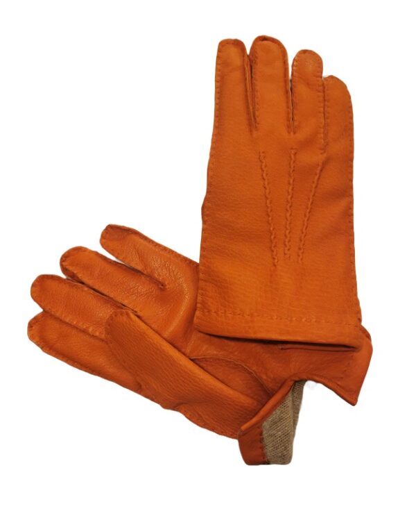 Men's leather glove elephant design
