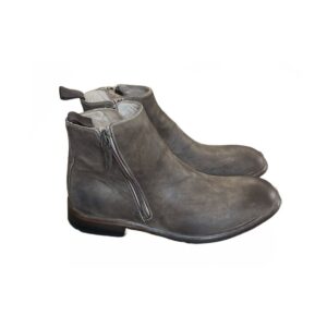 Stivaletto uomo in pelle rovesciata