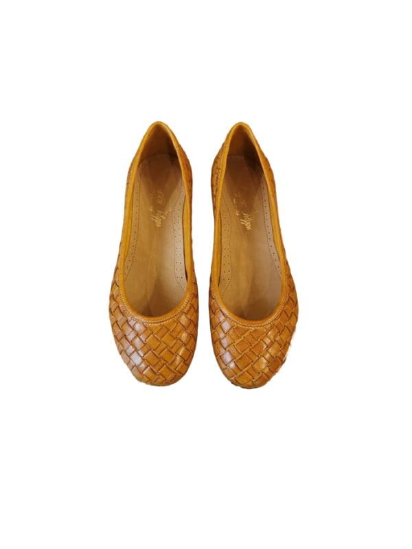 Ballerina in pelle intrecciata - immagine 4