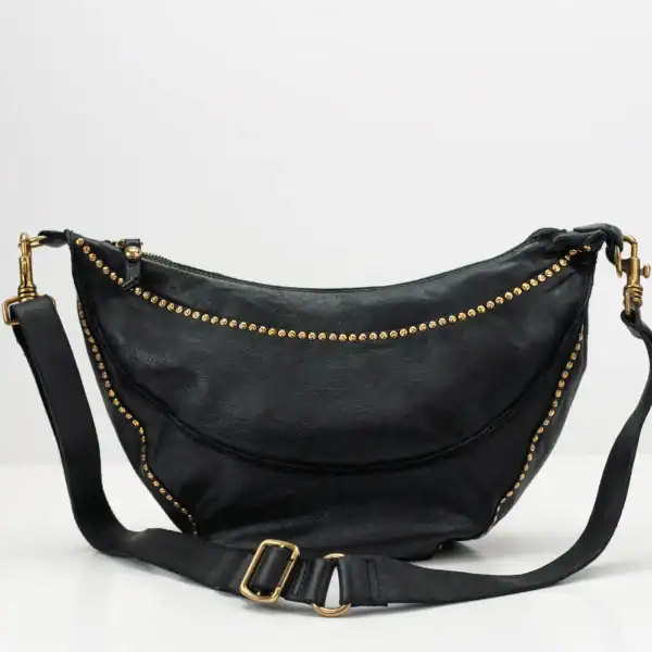 Large waist bag with rivets Campomaggi