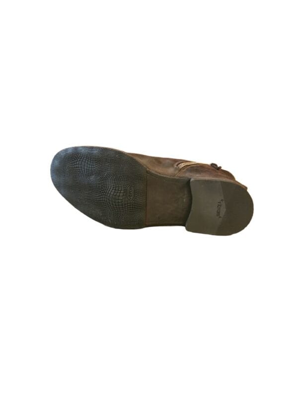 Stivaletto da donna con zip in pelle rovesciato - immagine 4