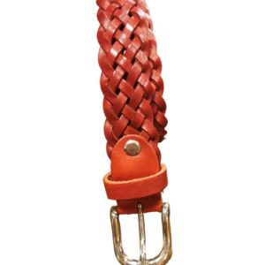 Cintura intrecciata in pelle