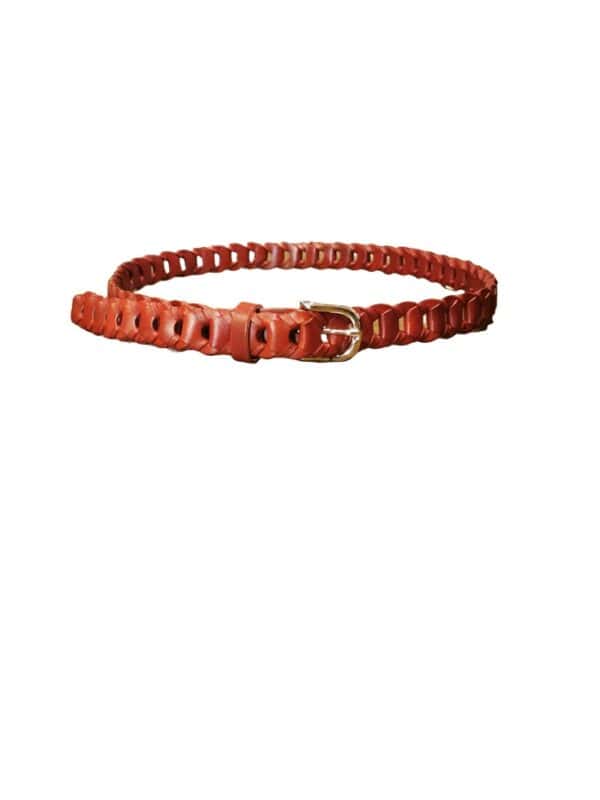 Cintura in pelle intrecciata - immagine 2