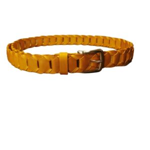 Cintura in pelle intrecciata