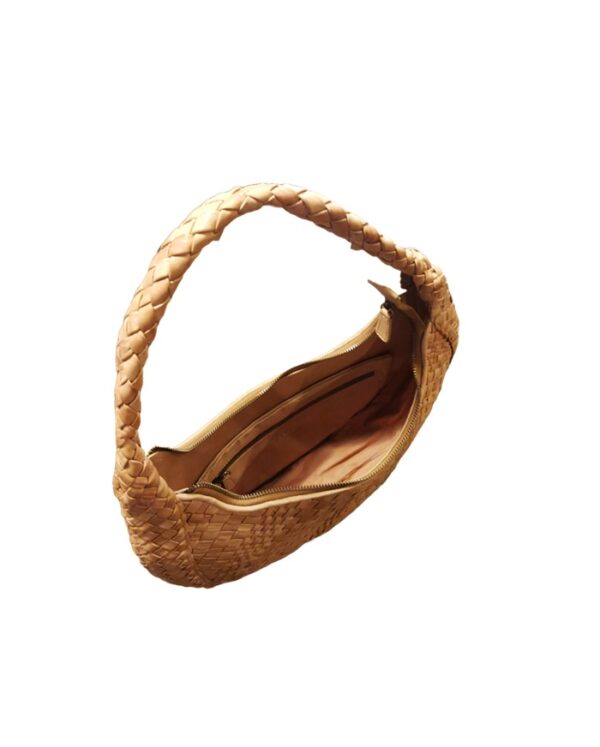 Borsa intrecciata in pelle Esmeralda Visonà - immagine 2