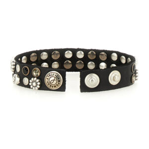 Alternative view of Bracciale con borchie e strass