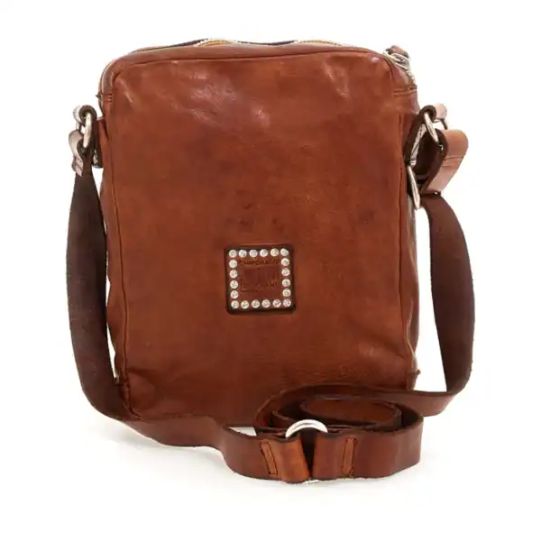Borsa a tracolla "Marte" in pelle con decorazione laser "Teodorano" - immagine 4